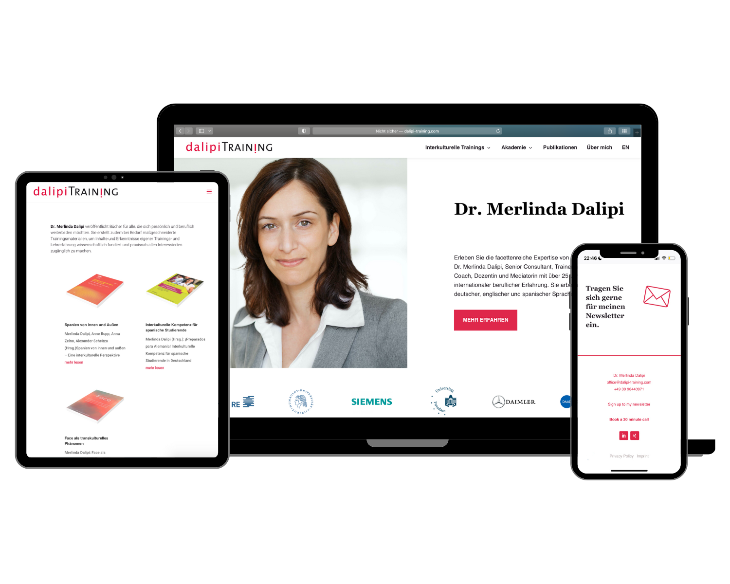 Website für Dr. Merlinda Dalipi